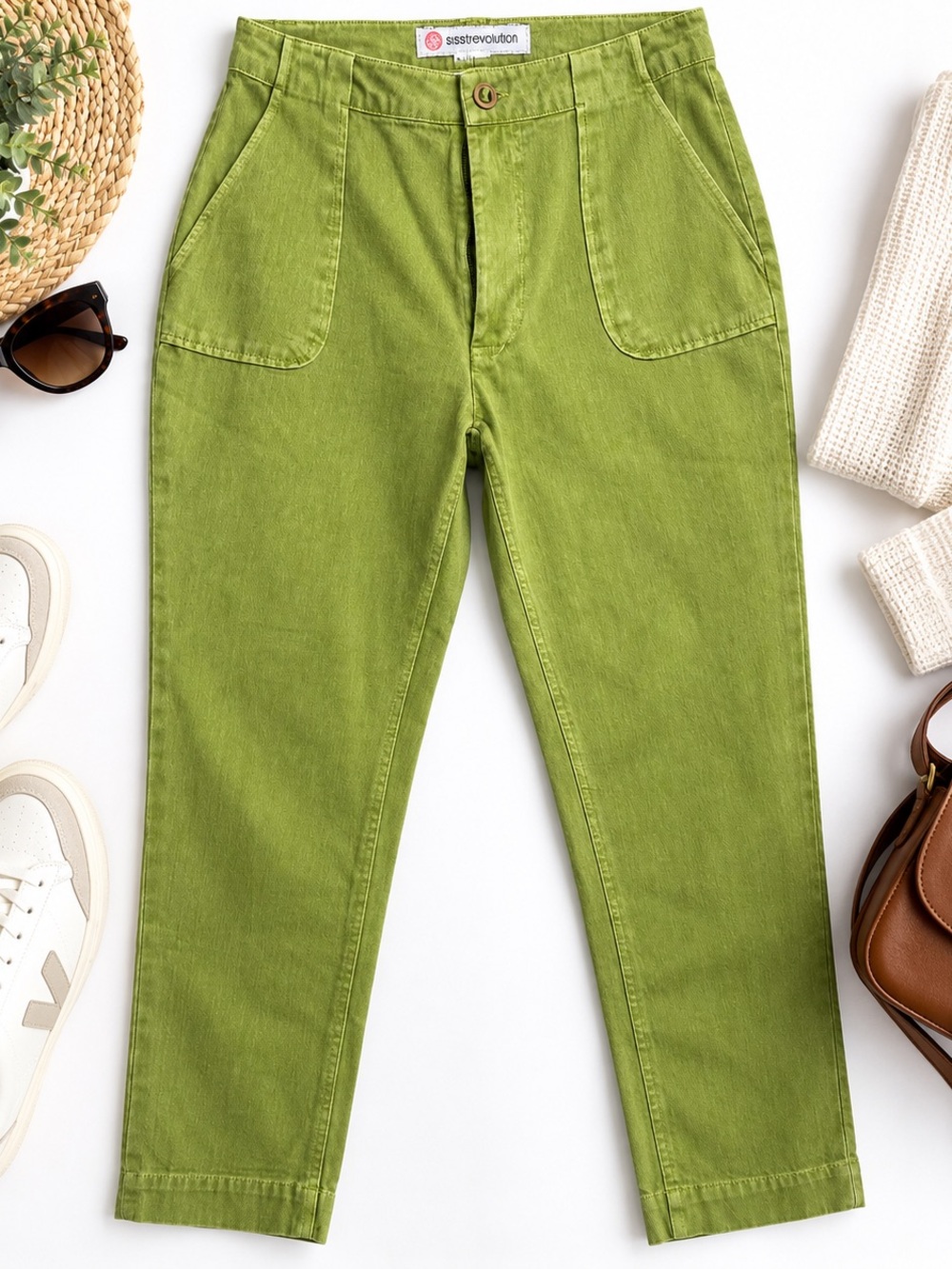 Sisstrevolution Green Twill Pants NWT – Size Large
